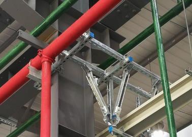大化该抗震支架的整体式支吊架结构协调性好